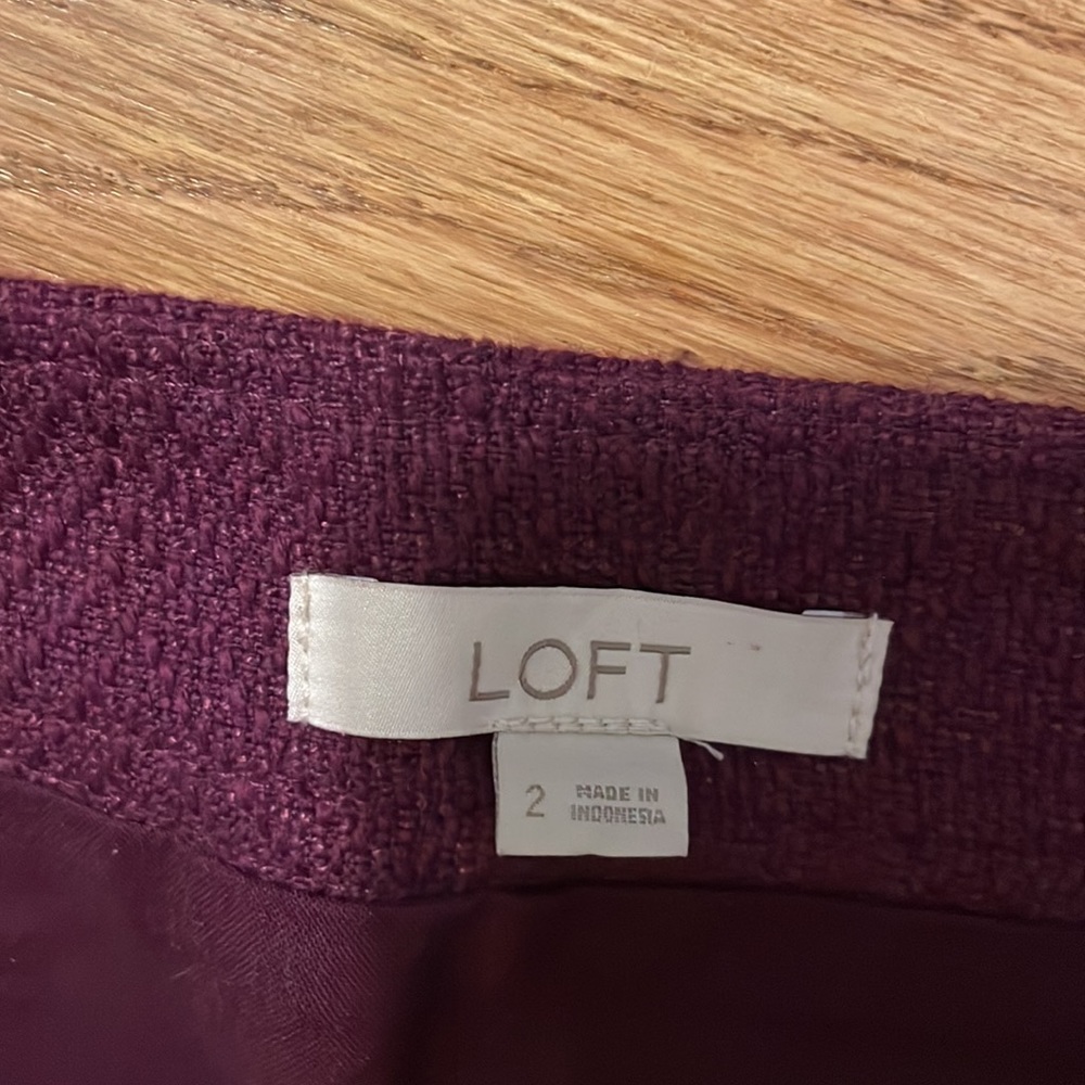 LOFT herringbone shift skirt - Picture 7 of 8